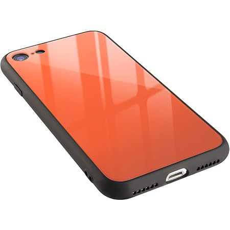 Amazon Campino Iphone Se 第2世代 Iphone 8 7 ケース カラー 強化ガラス バンパー 耐衝撃 滑り止め 薄型 Qi ワイヤレス充電対応 ストラップホール キャロット オレンジ 橙 家電 カメラ オンライン通販