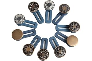 Wixine Adjustable Retractable Jean Buttons for Instant Waist Adjustments