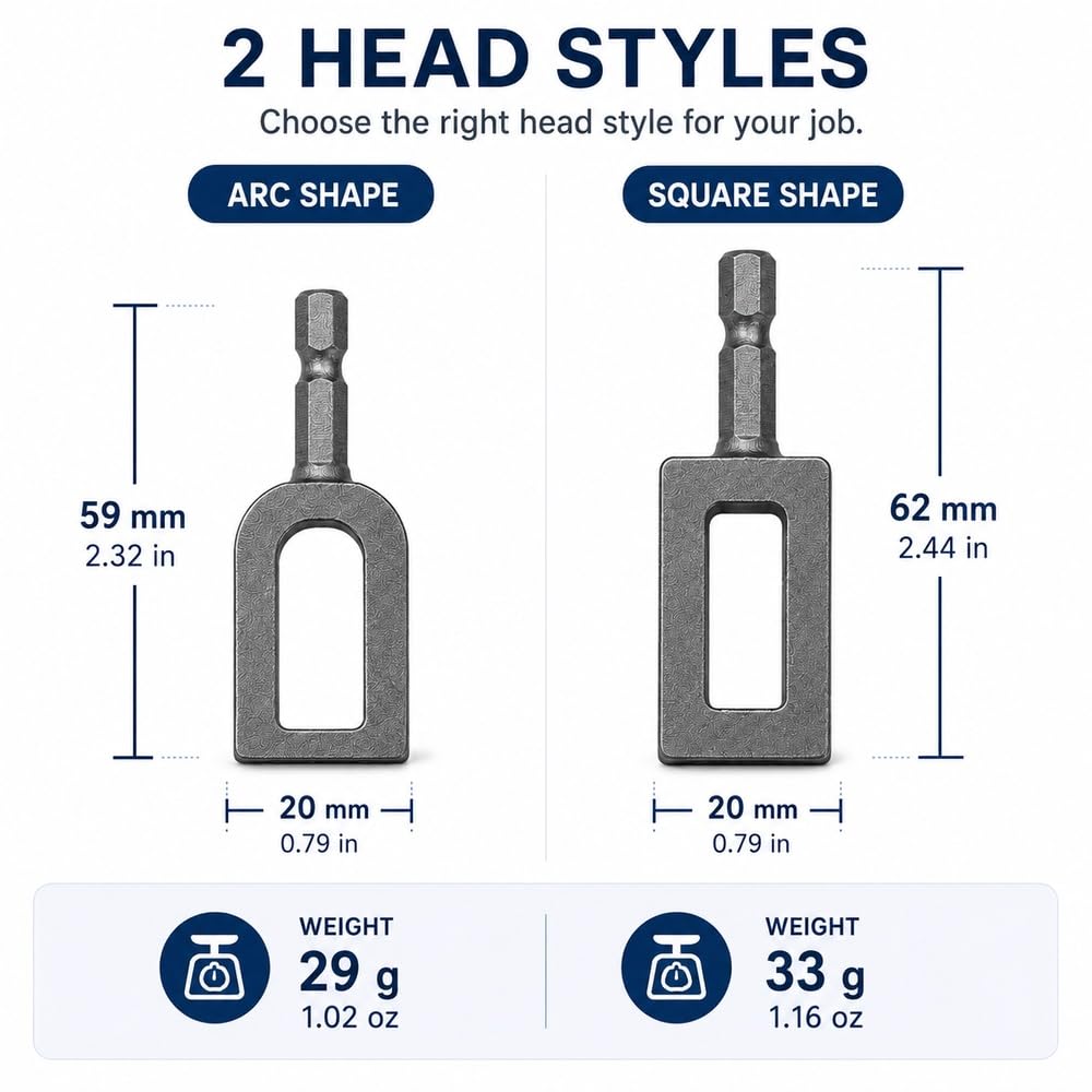 Electric Drill Wire Twisting Tool, Wire Twister Attachment for Drill with 1/4" Hex Shank, Durable Alloy Steel Tool for Fence Repair, Rebar Tying, Wire Bundling and Construction(2 Pack)