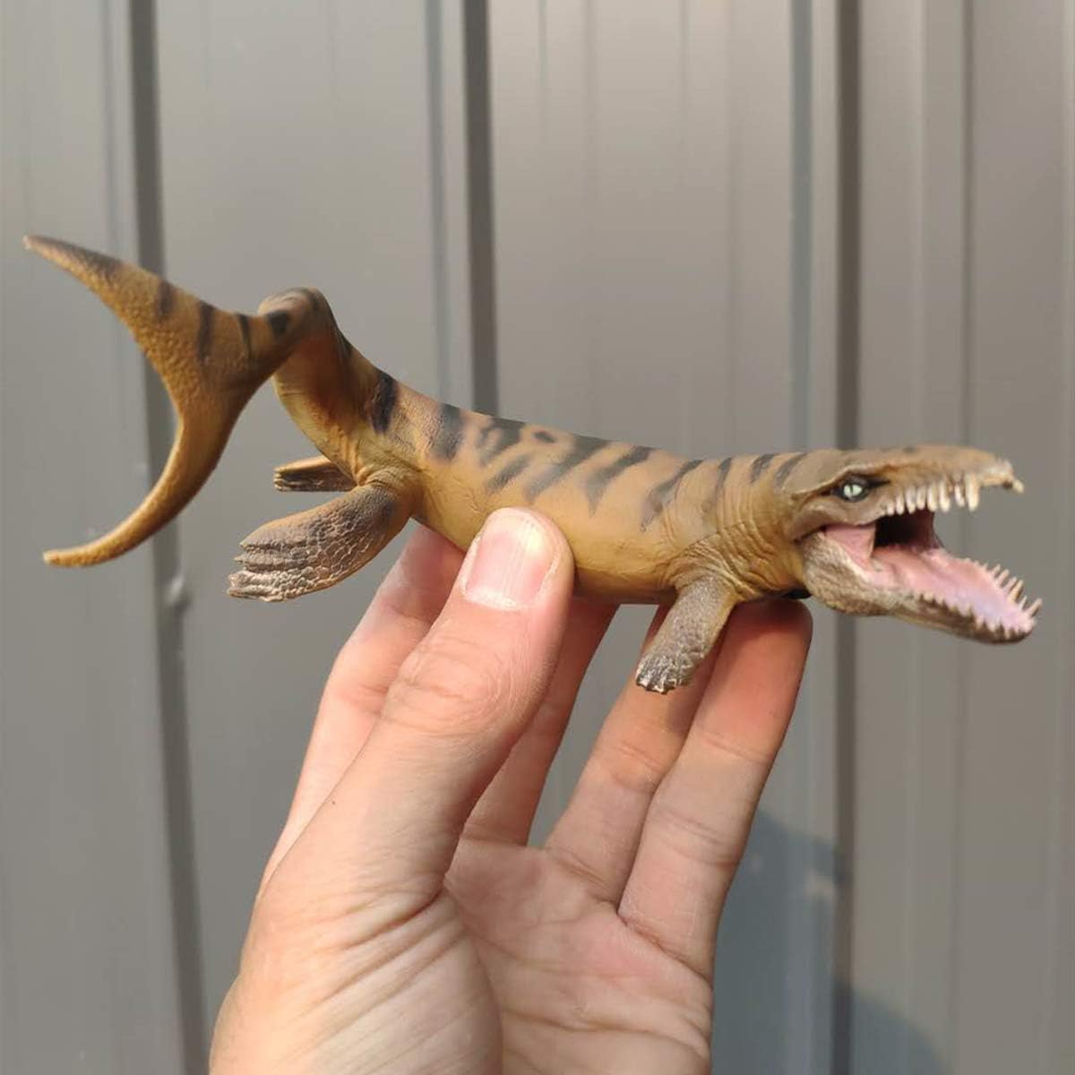 PNSO Dakosaurus Jurassic Dinosaur Ichthyosaur PVC Realistic Ocean Animal Models Educational Painted Figure Toys Dino Collector Decor Gift Birthday Party for Adult