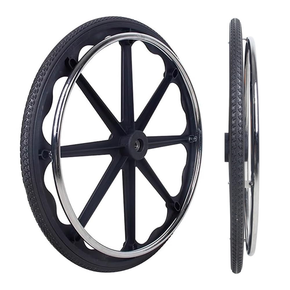 24 Pulgadas Ruedas Trasera De Recambio Para Silla De Ruedas, Ruedas Giratorias Con Rodamiento, Accesorios Manuales, No Neumáticos