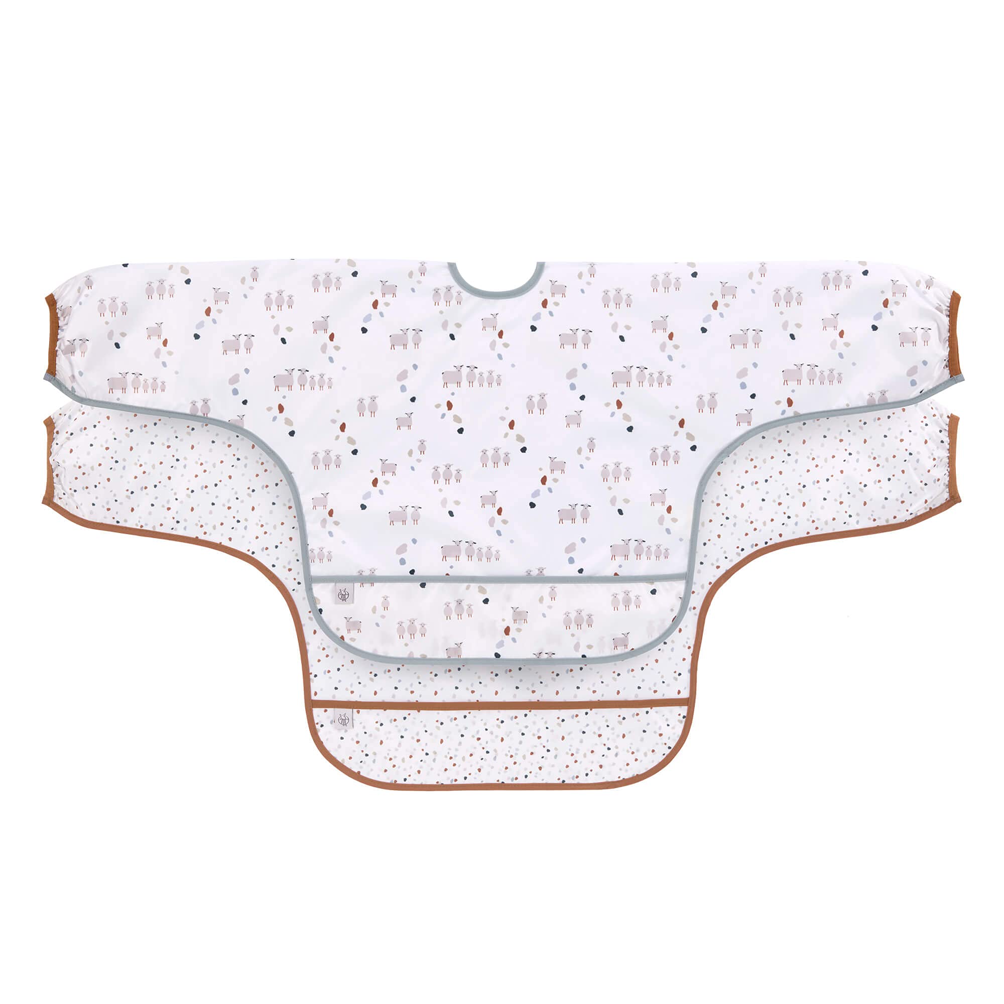 LÄSSIG Baby Long Sleeve Bib Set (2 pcs.) para atar en el protector de captura/babero de manga larga
