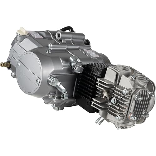 125CC 4-Stroke Motor Engine Kit, 4-Speed Manual Clutch Dirt Bike Engine Motorcycle Single Cylinder Motor Engine Kit, Fits CRF50 / CRF70 / XR50 / XR70 / Z50 / Z50R / CT70 Mini Trail, CDI Ignition