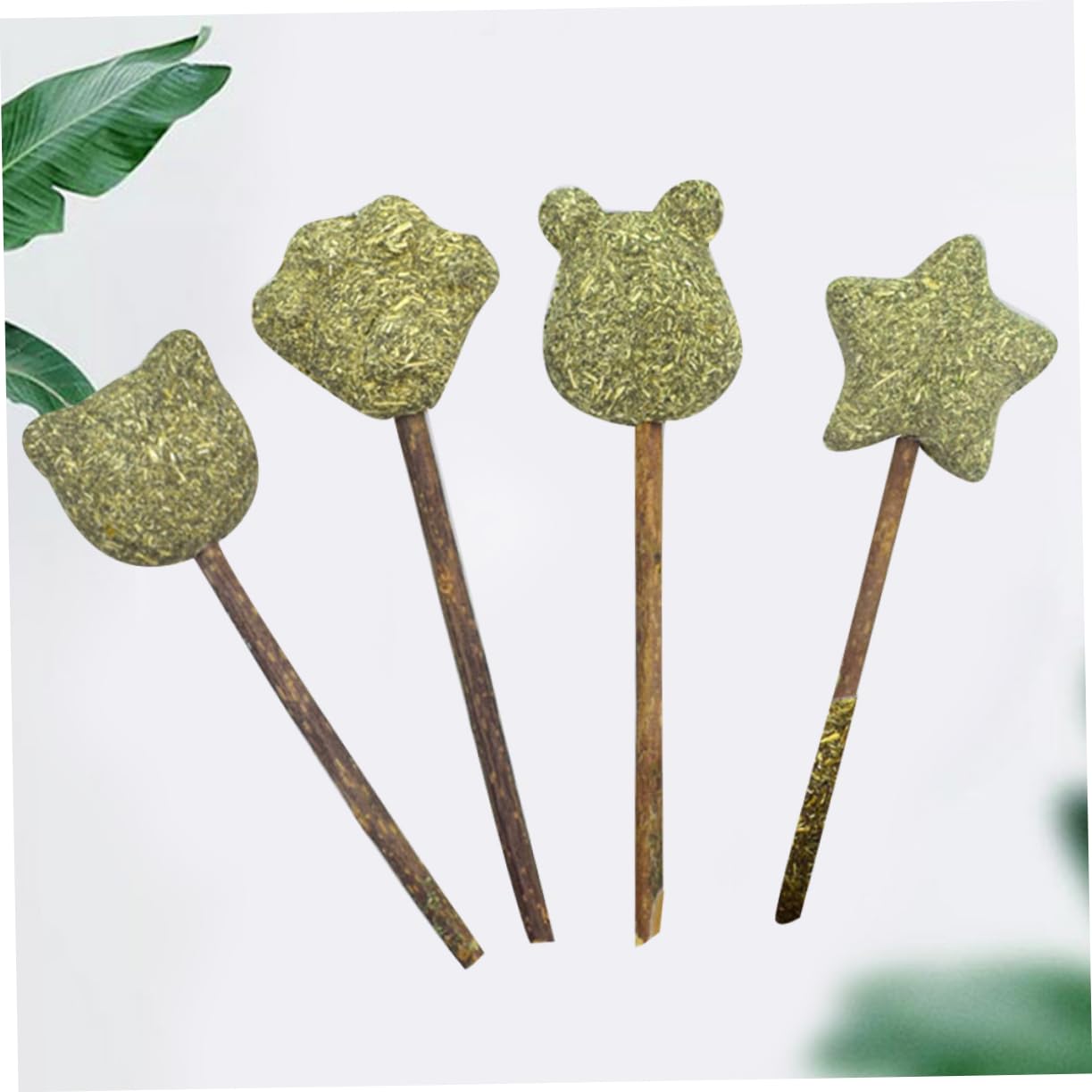 Milisten 4pcs Cat Sweet Chew Cat Treats Kittles Cat Candy Indoor Polygonum Teething Lick Cat Catnip Ball Silvervine Cat Toy Lollipop Cats Wall Toys Grass Cat Nipp Stick Bamboo Pet Kitten - Image 3