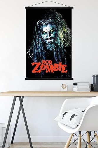 Miniatura 5 de Trends International Rob Zombie - Póster de pared HellBilly de 22.37 x 34.00 pulgadas, paquete de impresión y colgador negro