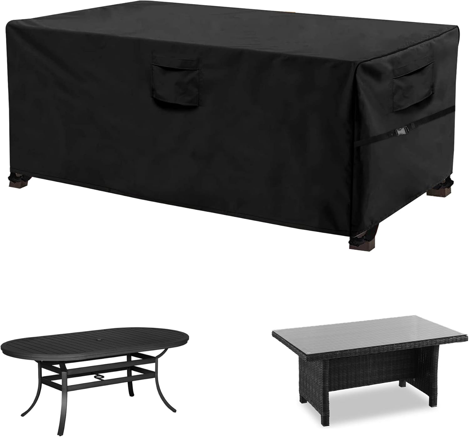 WOMACO Rectangular/Oval Outdoor Table Cover, Veranda