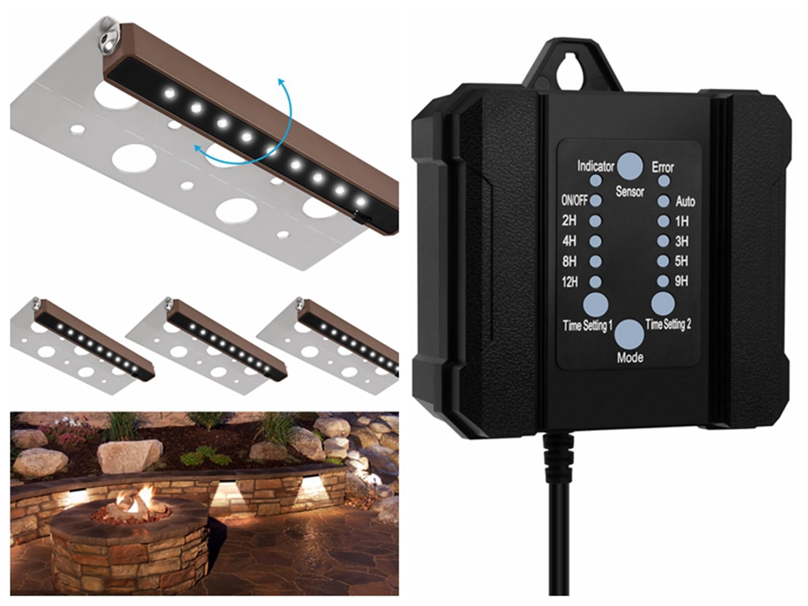 SMY Lighting 100W Outdoor Low Voltage Transformer with Timer and Photocell Sensor for Landscaping
| Weatherproof 120V AC to 12V DC SMY Lighting Outdoor Transformer with Timer and Sensor
| SMY Lighting 100W Outdoor Low Voltage Transformer with Timed