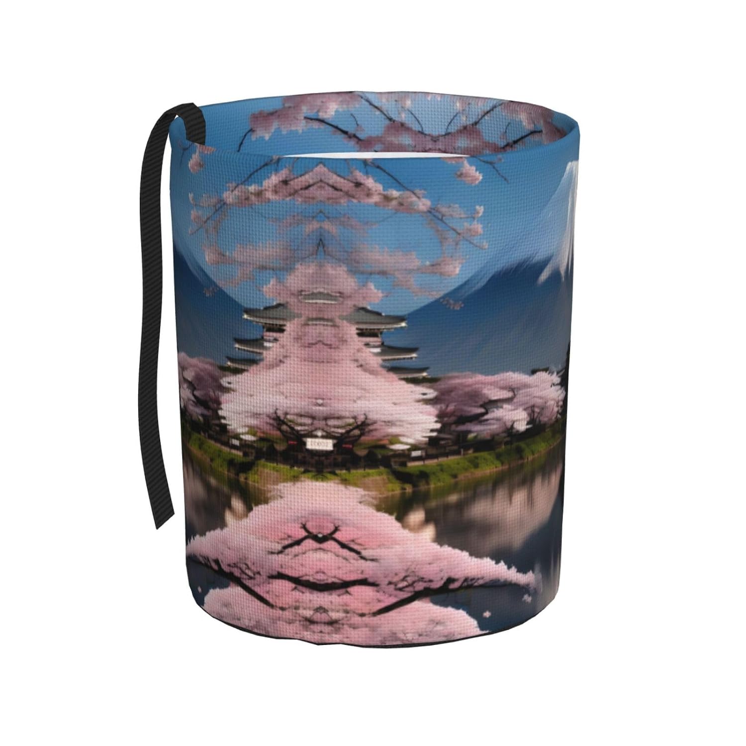 Mt. Fuji in Early Spring Portable car Trash can, Practical car Storage Bucket, Practical, Convenient and Foldable, a Must-Have for Cars.