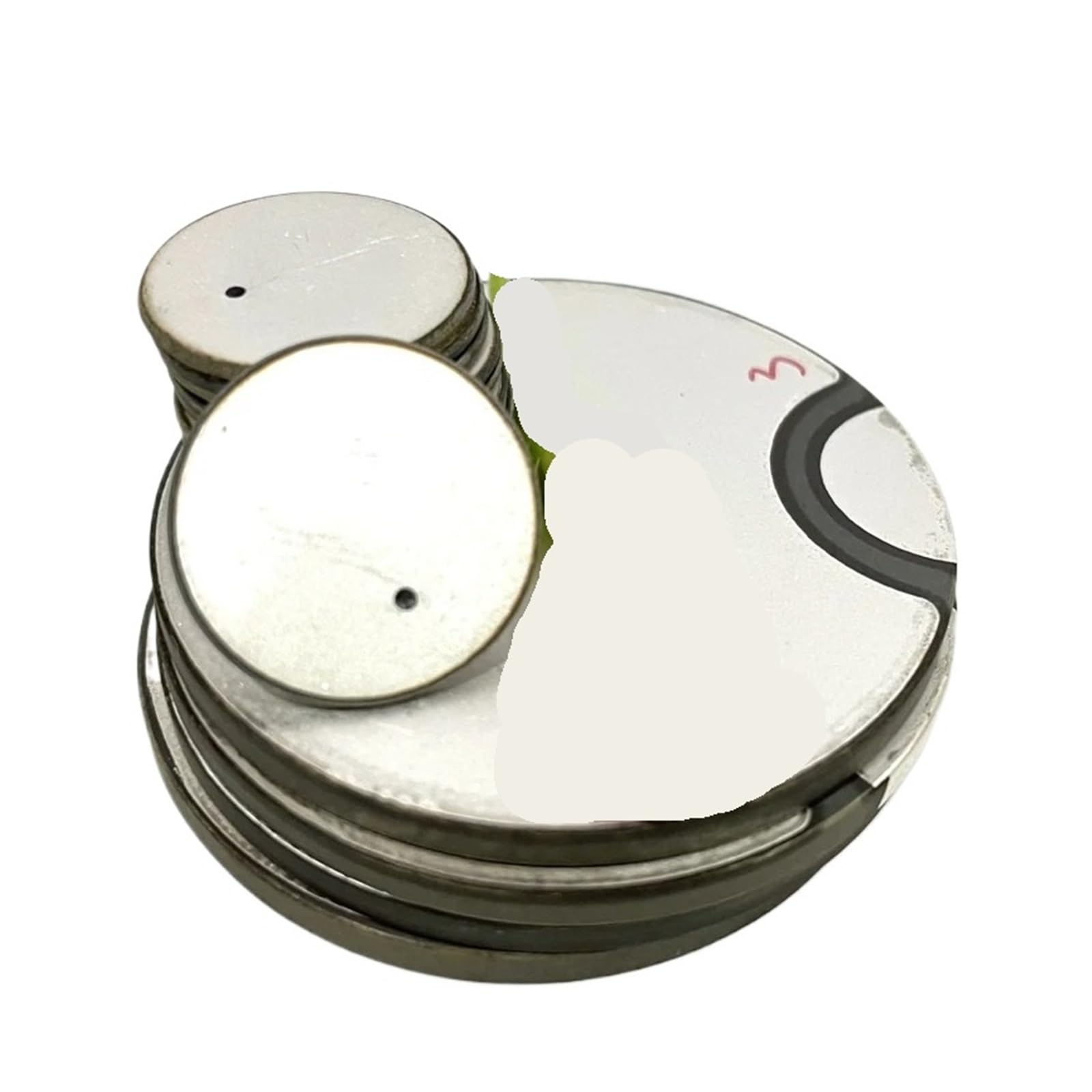 16 * 1 mm Element ultradźwiękowy Piezoelektryczny dysk ceramiczny 2000 kHz czujnik piezoelektryczny