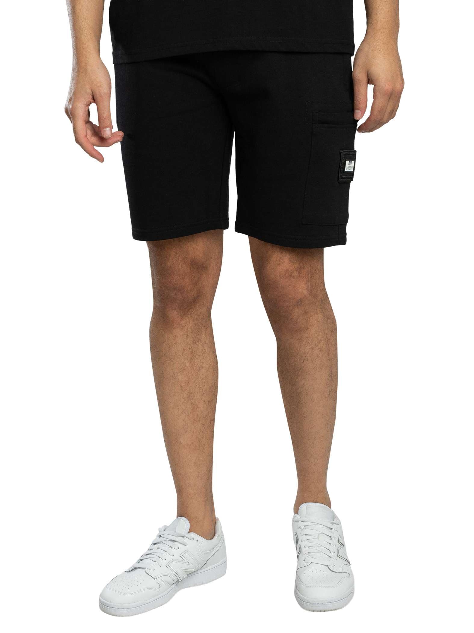 Weekend Offender Men's Black Hawkins Zip Pocket Sweat Shorts, Xl