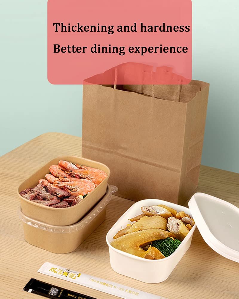 Contenitori Alimenti Contenitori Di Preparazione Del Pasto, Estrarre Il Contenitore Del Cibo Con Coperchio, Congelatore A Microonde Cassaforte Alimentare Contenitori Contenitori Bento Box, 50 Confezio