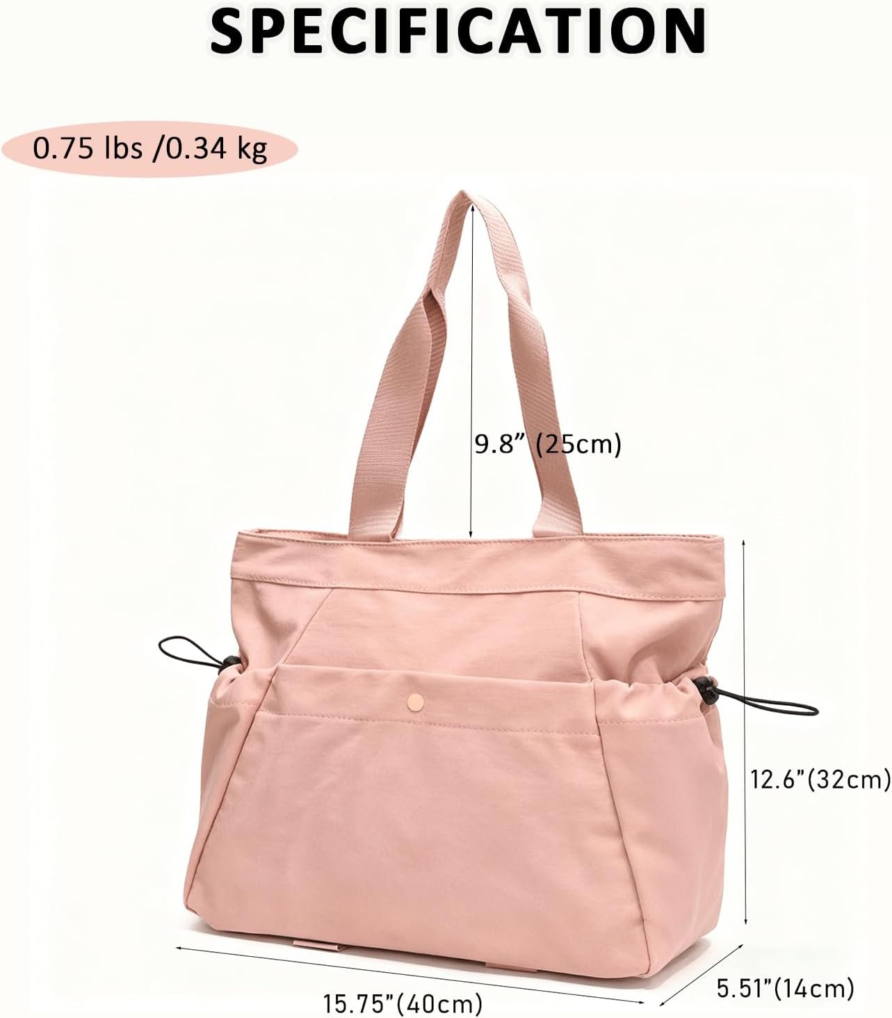 Yoga Bags for Women Gym Tote Bag with Adjustable Mat Holder Yoga Mat Carrier Shoulder Bags for Workout Pilates Travel Beach Work Shop - Image 4