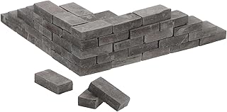 Toys Mini Bricks, Miniature Brick Tiny Bricks Mini Brick Adornment Miniature Bricks for Crafts Mini Grey Bricks Model