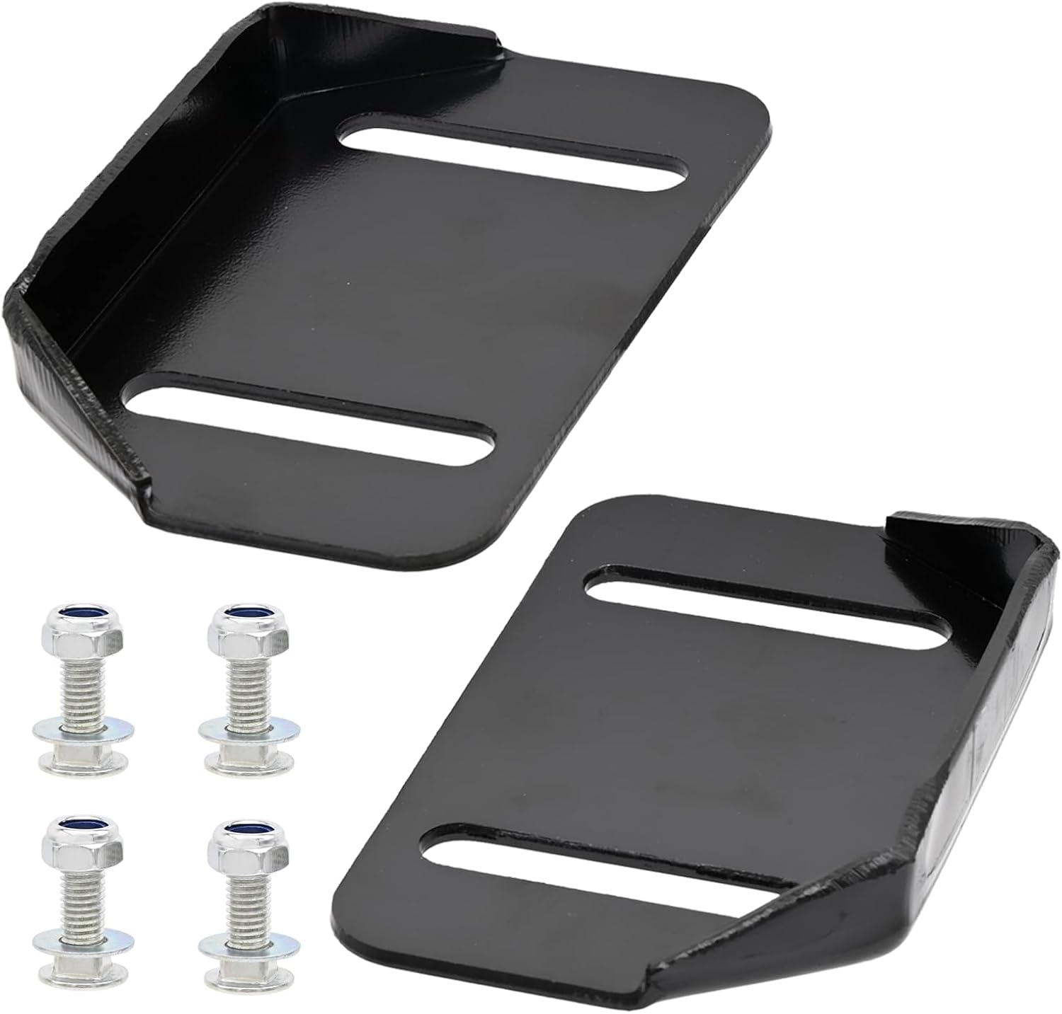 1 Pair 784-5580 Snow Thrower Slide Shoes with Mounting Hardware Replace MTD 784-5580-0637 Cub Cadet Yardman Troy Bilt Craftsman Snowblower Slide Skids Shoes