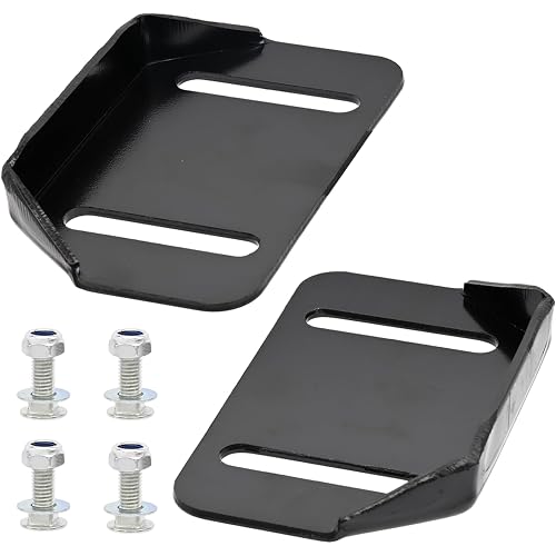 1 Pair 784-5580 Snow Thrower Slide Shoes with Mounting Hardware Replace MTD 784-5580-0637 Cub Cadet Yardman Troy Bilt Craftsman Snowblower Slide Skids Shoes