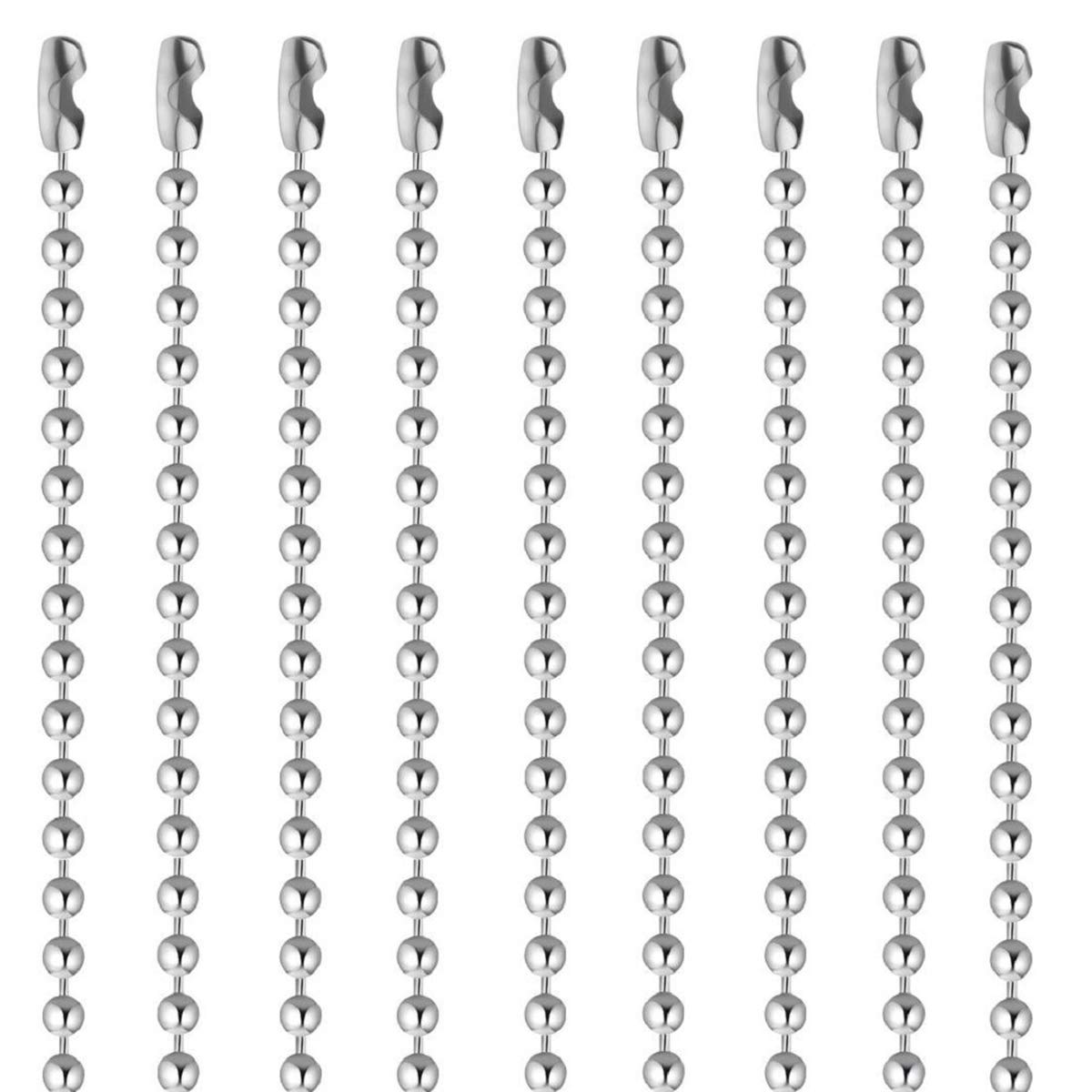 Stainless Steel Bead Chain Necklace, obmwang 20pcs 30