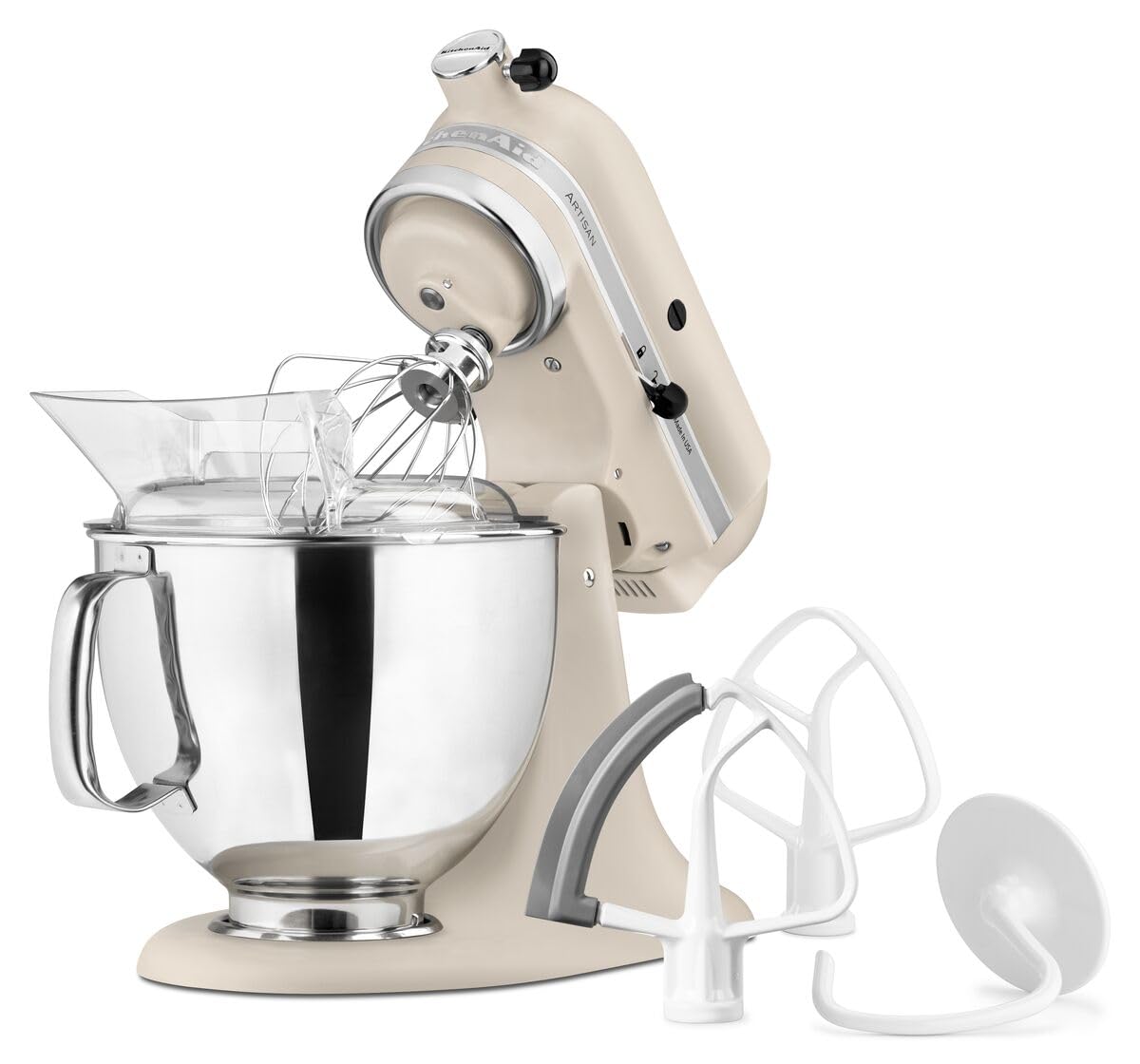 KitchenAid Robot kuchenny I Artisan I Food Processor z uchylną głowicą silnika, z 7 akcesoriami, 4,8 l, biały