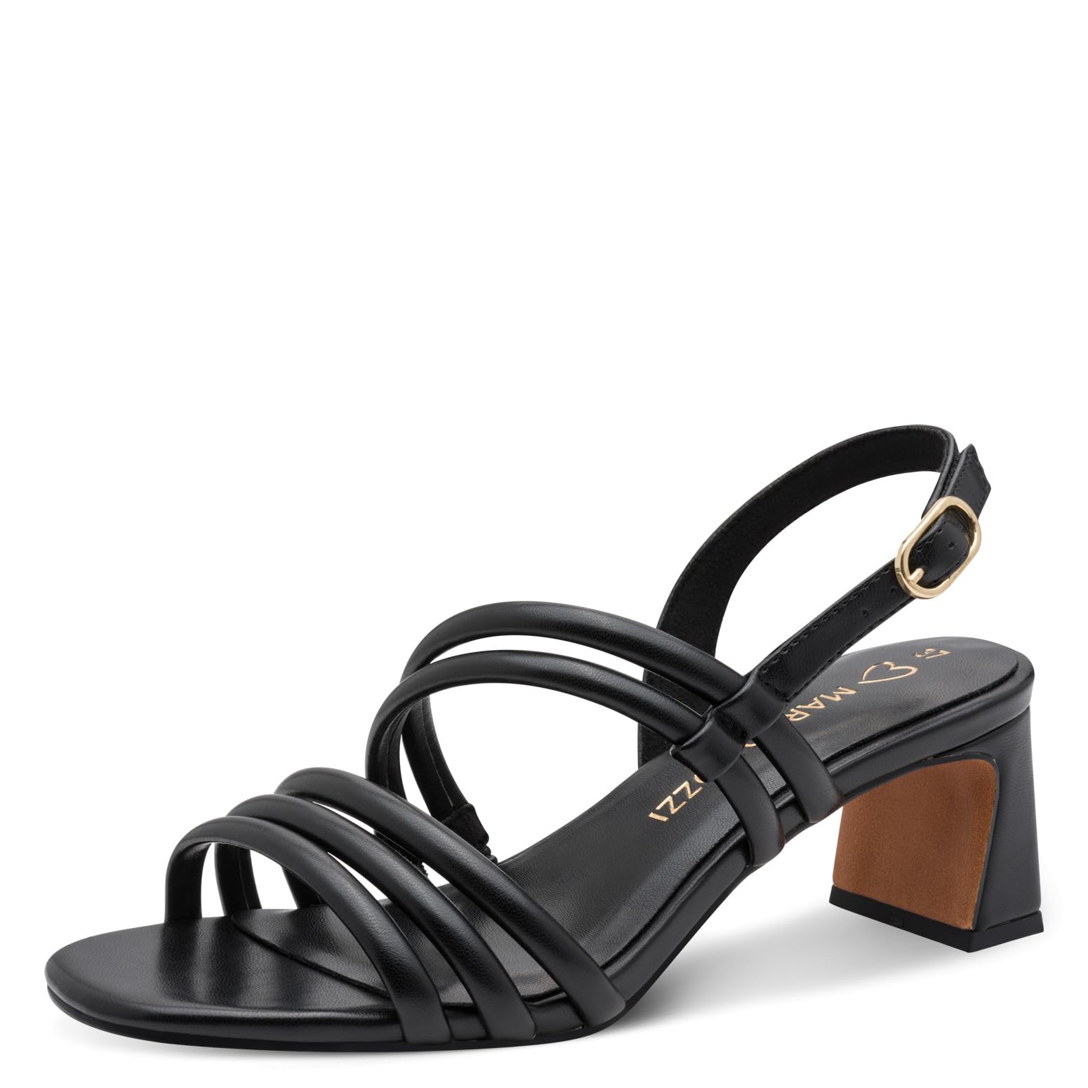 MARCO TOZZI Women's Sandal soft Feel Me Footbed Vegan soft Lining Vegan, black (BLACK), 4.5 UK