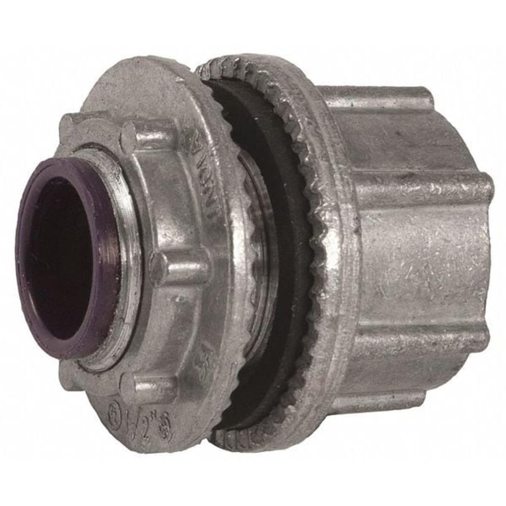 Hubbell Electrical/RACO 1706 Knockout Conduit Hub with Insulated Throat 1-1/2 Inch NPT Die-Cast Zinc