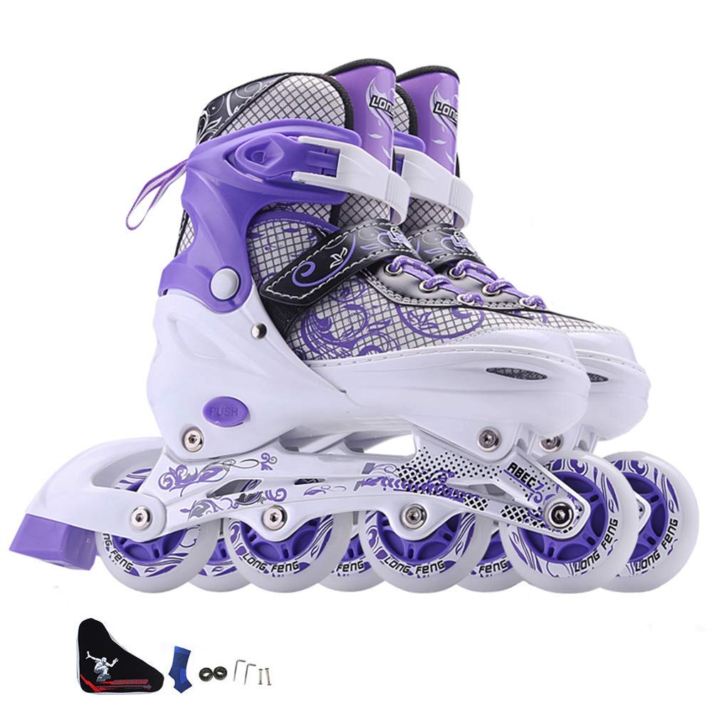 Amazon.co.jp: インラインスケートの女の子調節可能なローラー