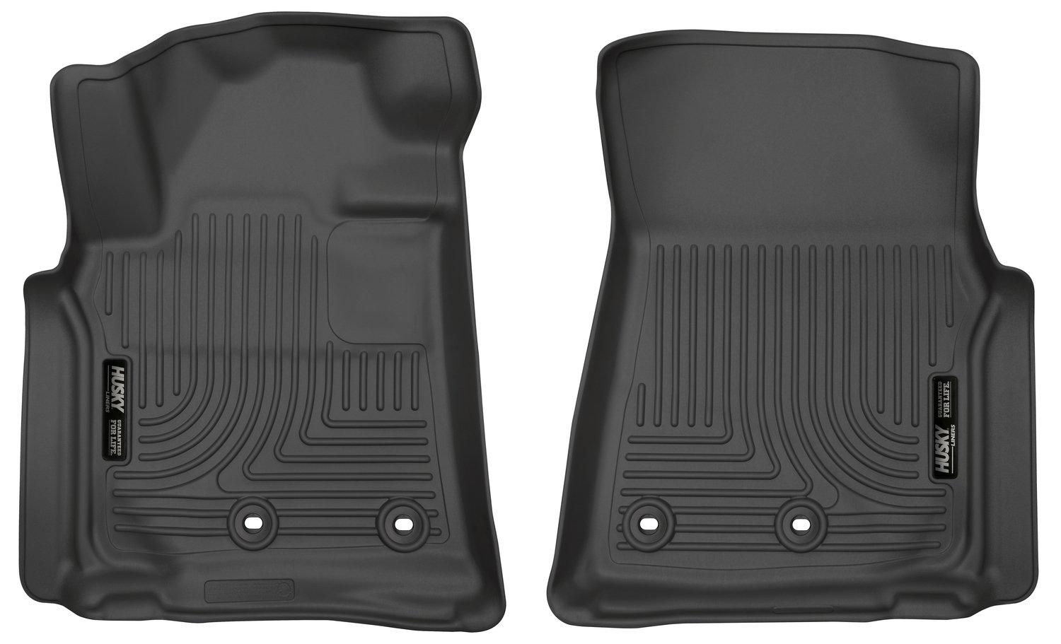 Husky Liners Weatherbeater Series | Front Floor - Black 13091 Fits 2013-2021 Lexus LX570/Toyota Land Cruiser 2 Pcs