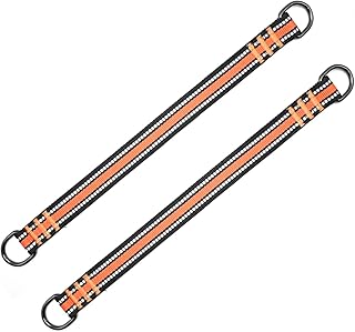 2 Pcs Tree Swing Straps Hanging Kits 14 Inch Adjustable Hammock Tree Straps 500 Lb Breaking Strength Swing Straps for All Swings Hammocks (Red)