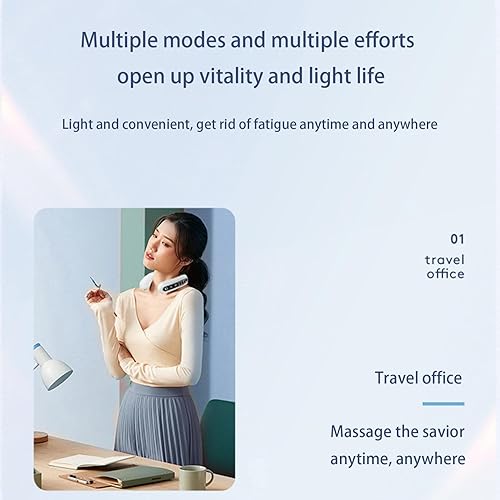 Miniatura 5 de MORESEC Masajeador cervical de la columna vertebral  8 6 tipos de modos de masaje, masajeador cervical para cuello y hombro, instrumento de
