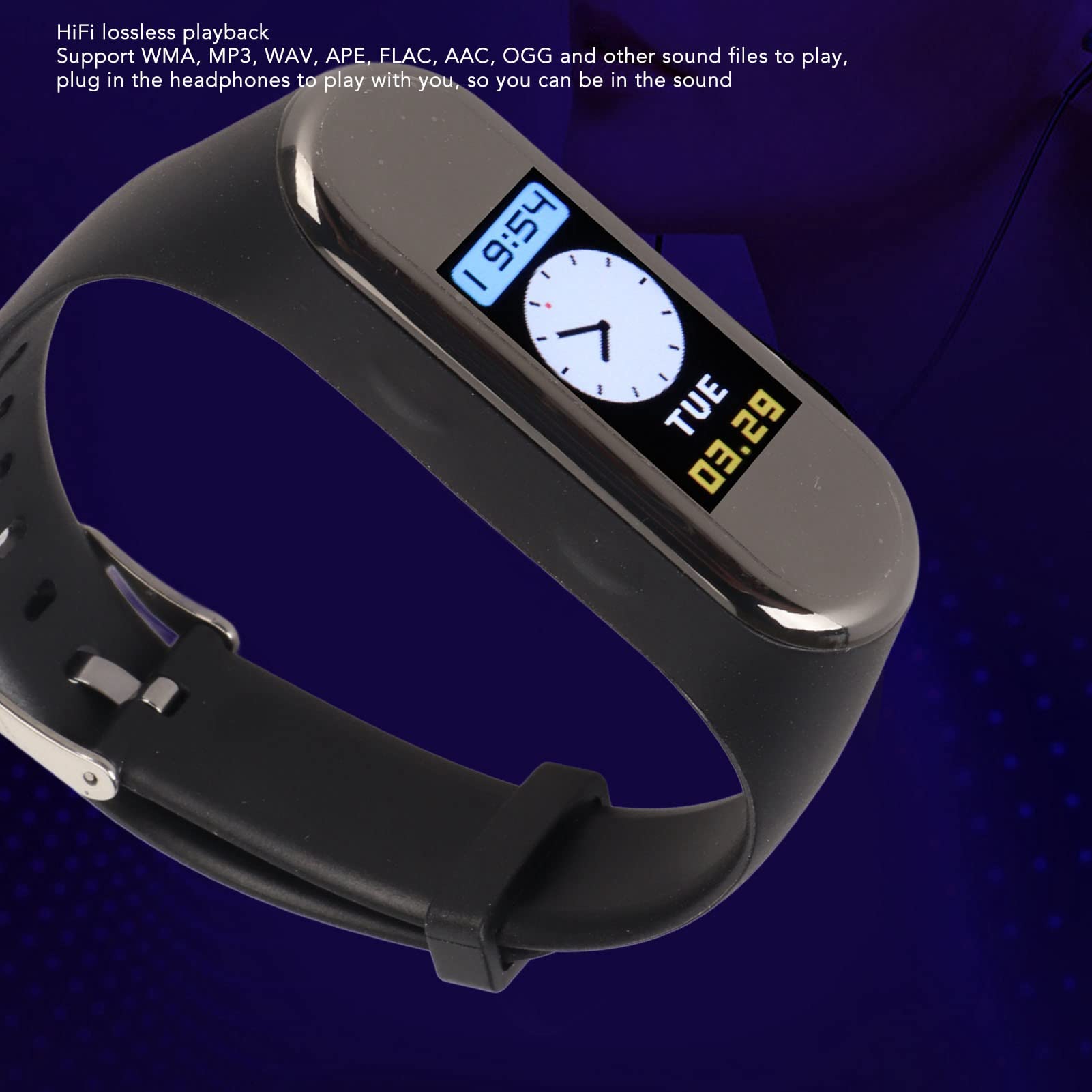 Smart Watch, Orologio con Registratore Vocale Digitale, AI Intelligent HD Riduzione del Rumore Braccialetto con Registrazione Vocale Digitale Attivato Dalla Voce per Conferenze di (32GB)