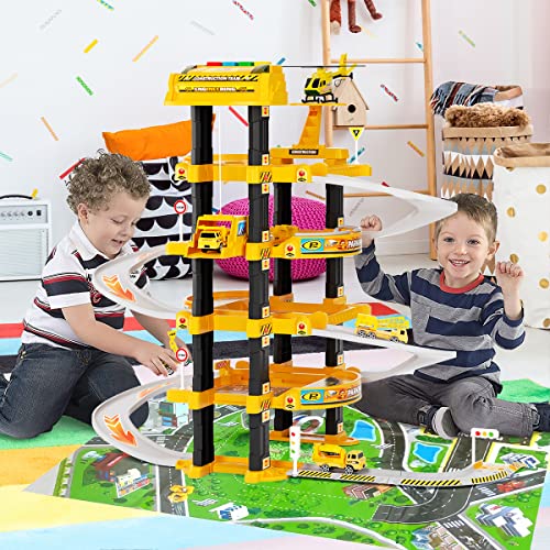 UNIH City Ultimate Garage Playset, Car Garage Toys for Boys with