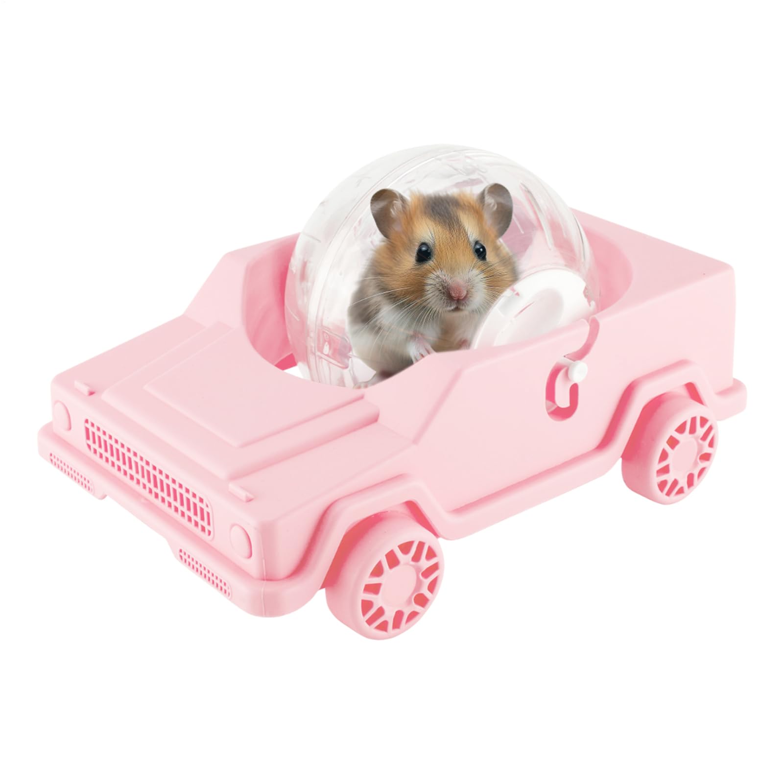Jouet d'exercice pour petit animal en voiture pour stimuler le hamster
