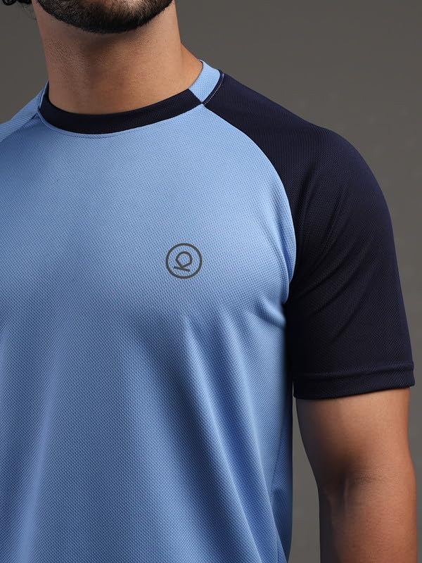 Image of CHKOKKO Gym Tshirt for Men Workout Regular Fit Sports Activewear Man Tshirts with Round Crew Neck and Half Sleeves for Yoga Running&Outdoor Activities