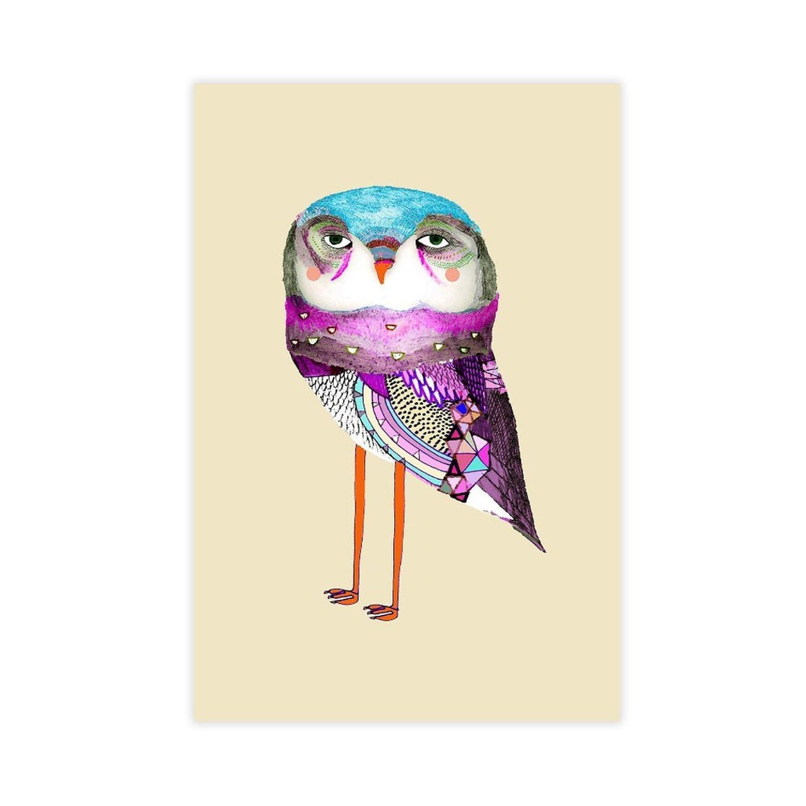 WRTYVE Mystical Owl Poster Canvas Poster for Dorm Room Decor Gift
