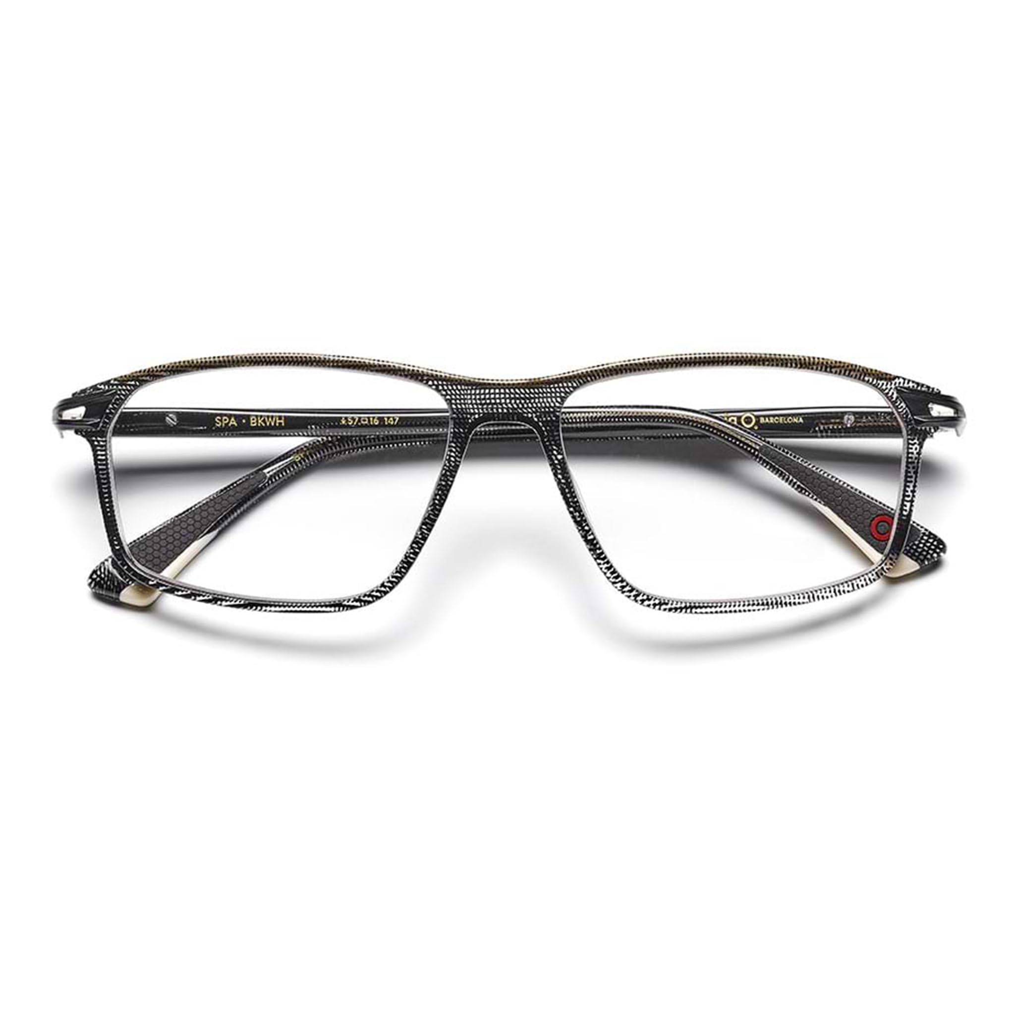 ETNIABarcelona Eyewear | Black Frame | Acetate Full-Rim Rectangle Shape Branded Latest and Stylish Frame | Womens Frames | Size Medium | SPA BKWH 5515