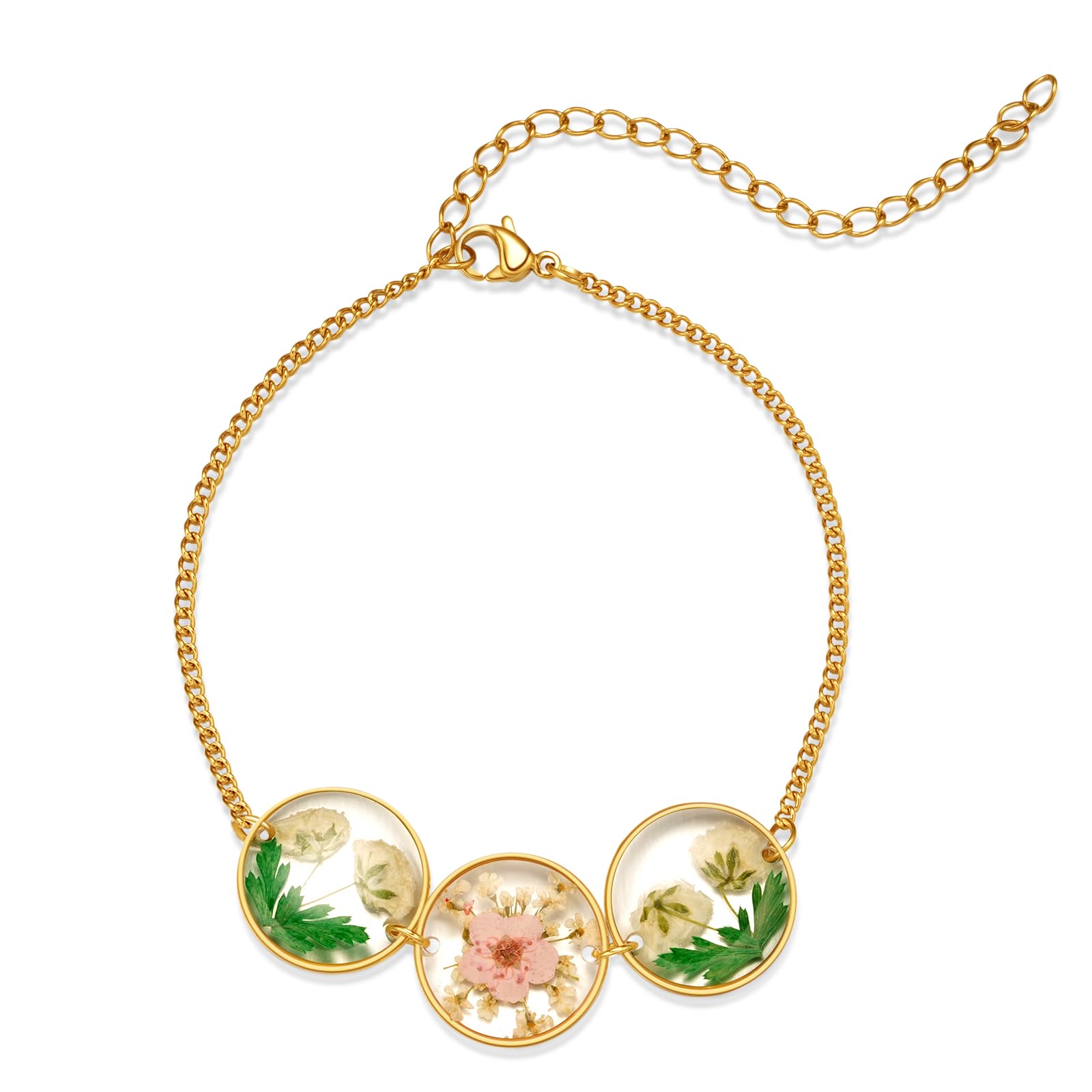 Hefestus Pressed Flower Bracelet