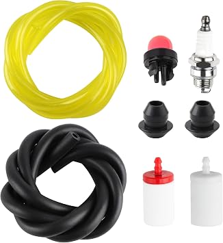 Fuel Line Grommet Primer Bulb for Husqvarna 223l Weed Eater 455 460 Rancher 123 223 322 323 325 326 327 Trimmer Brush Cutter 461 Gas Chainsaw 455R 460R Fuel Filter Purge Bulb Spark Plug