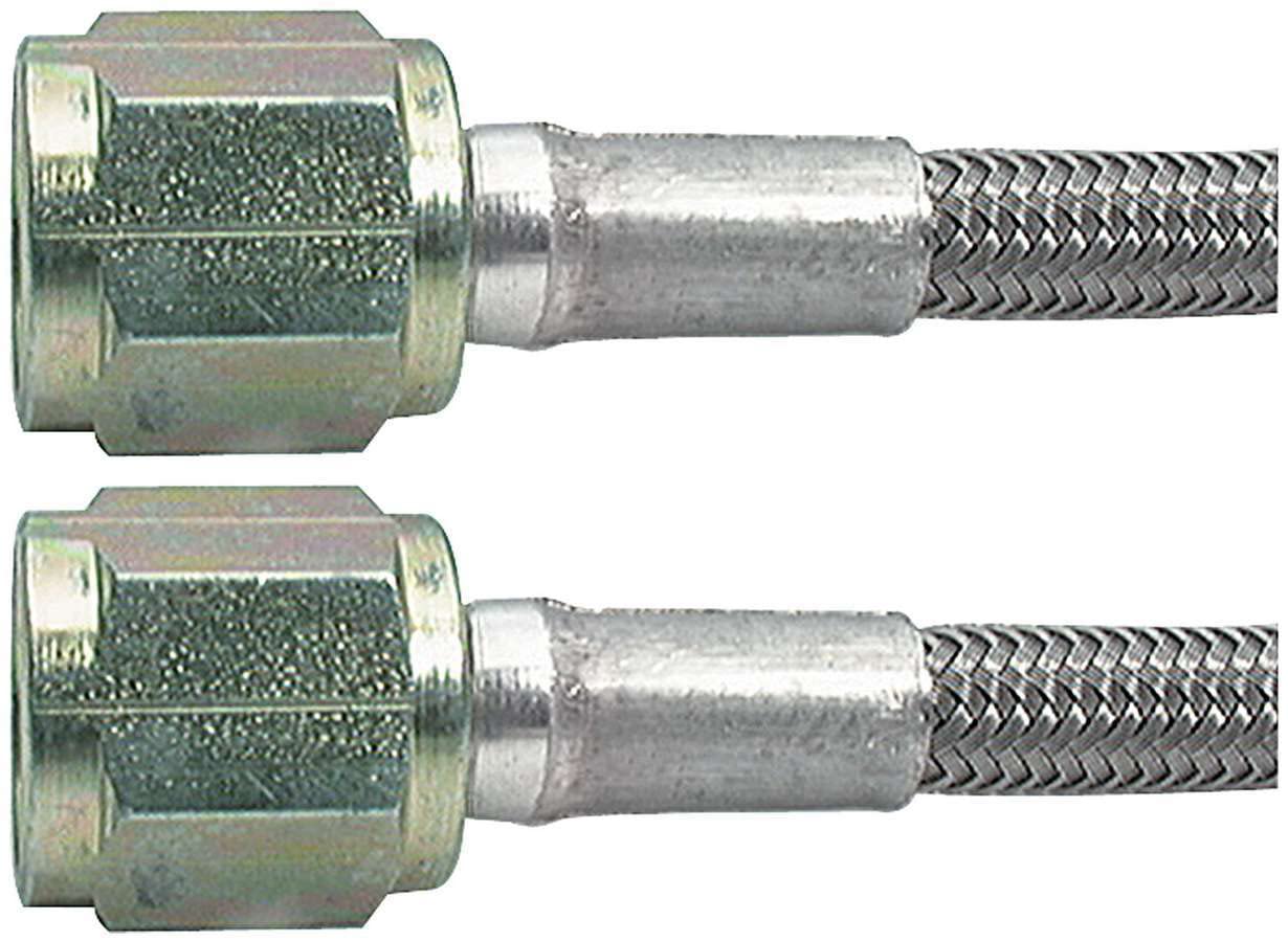 Allstar Performance ALL46310-12 12" #3 Braided Steel Lines With -4 Ends