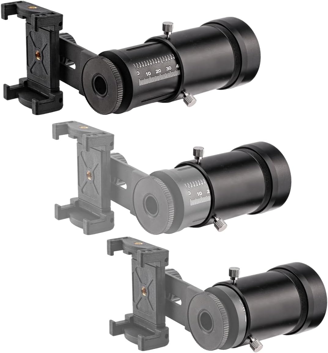 Extendable Scope Camera Adapter – Smartphone Mount for Outdoor Photography – Compatible with Most Eyepieces and Adjustable for Eye Relief