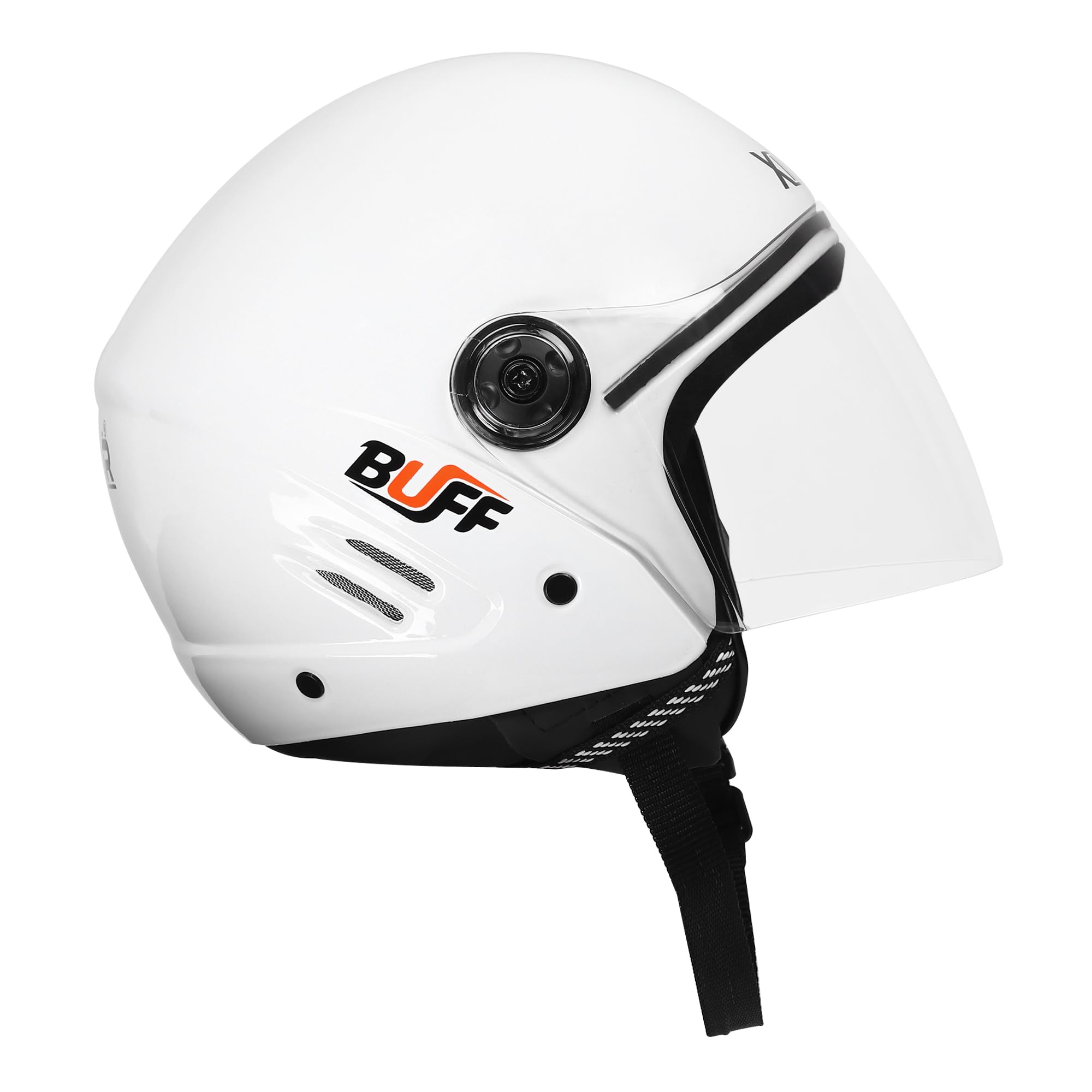 Xinor Buff Open Face Motorcycle Helmet Medium | ISI Certified Lightweight with Clear Visor