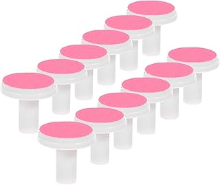 minkissy 12 Peças Ferramenta Lixa De Unha Lixa Acessório Moedor De Unhas Cabeça Moedor De Unhas Almofadas De Moagem De Unhas Cabeça De Moagem Aparador De Unhas Almofadas De Reposição