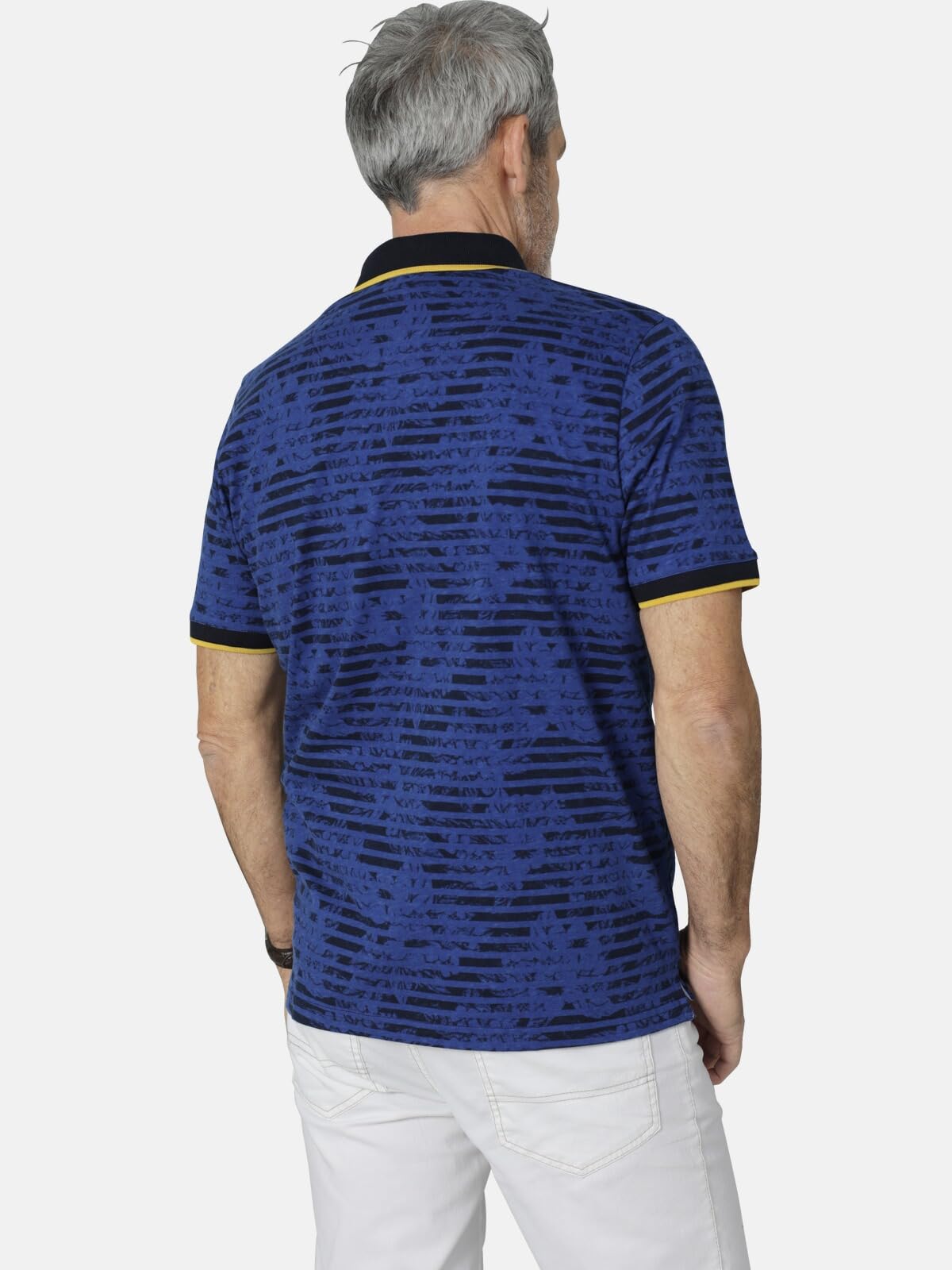 BABISTA Herren Poloshirt Fiorezza | gestreift, mit Polo-Kragen, Männer Freizeit-Shirt mit Streifen, aus 100% Baumwolle, gemustertes Blau, bis Gr. XL