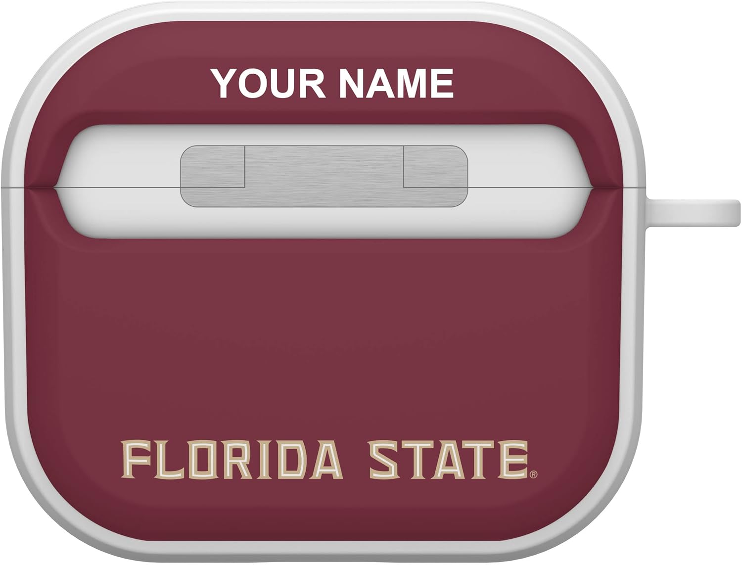 Affinity Bands Florida State Seminoles HDX Custom Name Case Cover Compatible with Apple AirPods Gen 3 (Classic)