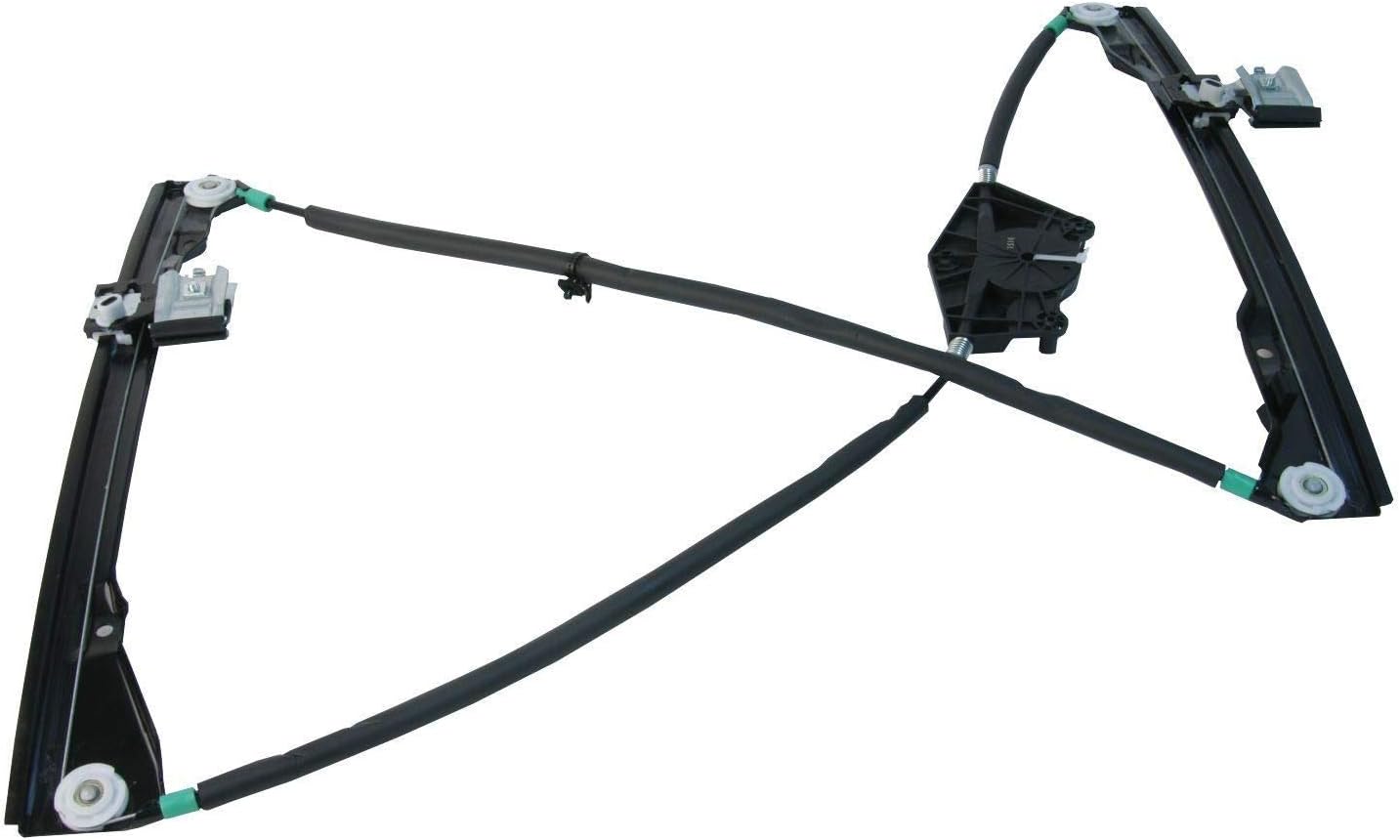 URO Parts 1C0837655CPRM Window Regulator, Premium Ball Bearing Regulator, Left, without Door Panel or Motor