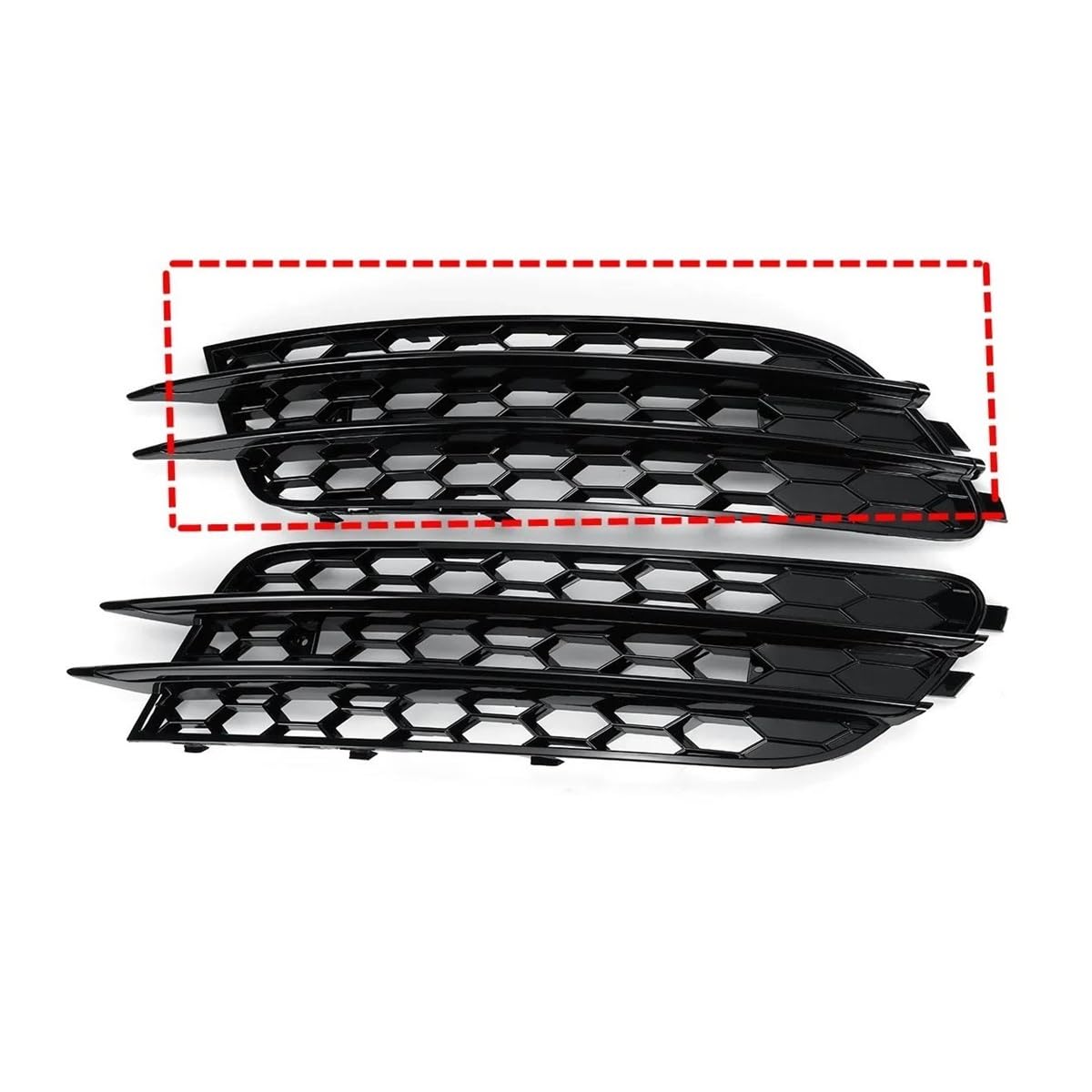 1 Par De Cubiertas Luz Antiniebla Delantera Para Parachoques Para RS6 Para A6 Para C7 Sedán 2012-2015 Rejilla Inferior Del Delantero Cubierta Bisel Rejilla Del Radiador
