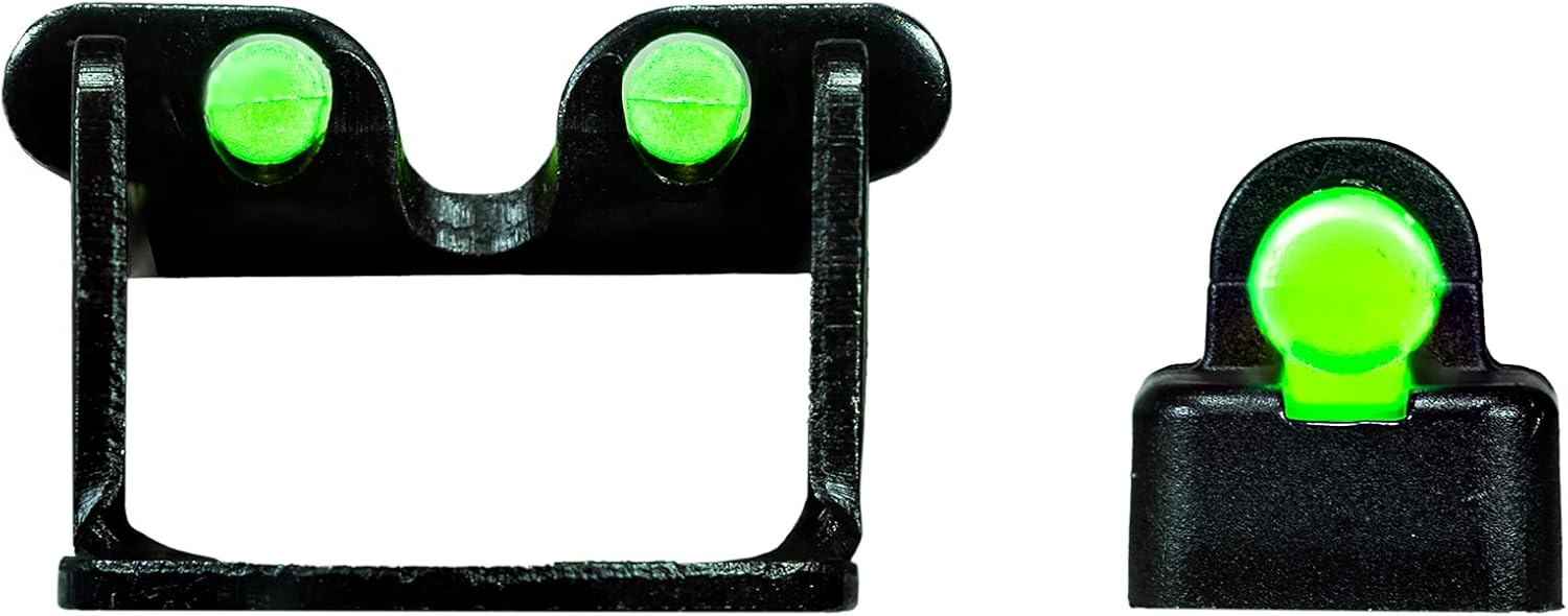 HIVIZ Tombuster II Fiber Optic Sight, Green and Orange