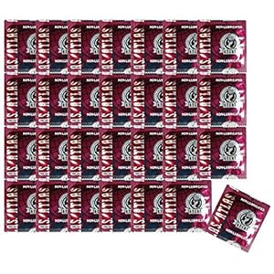 Atlas Premium Condom Non-lubricated Latex Condoms Bulk : Pack 100 Condoms