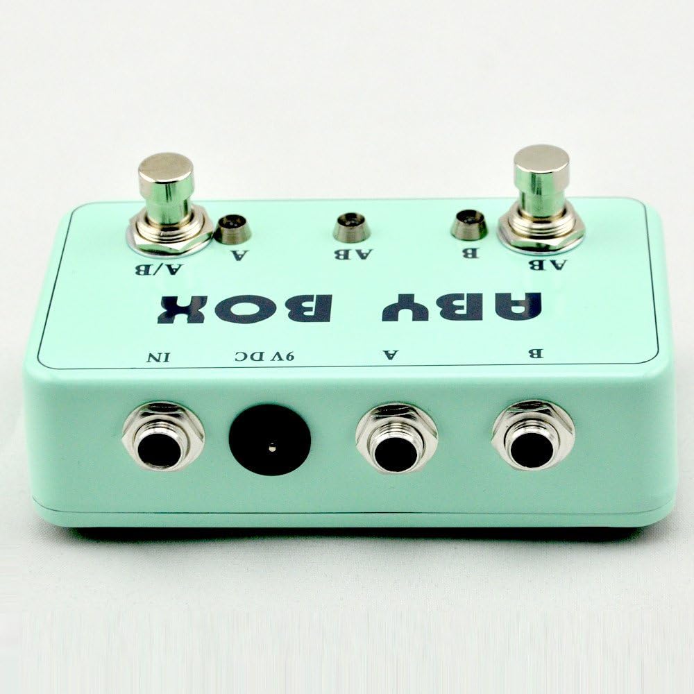 NEW Bass Guitar ABY MiNi Seletor Combiner Footswich AB Box Pedal Guitarra True Bypass Blue