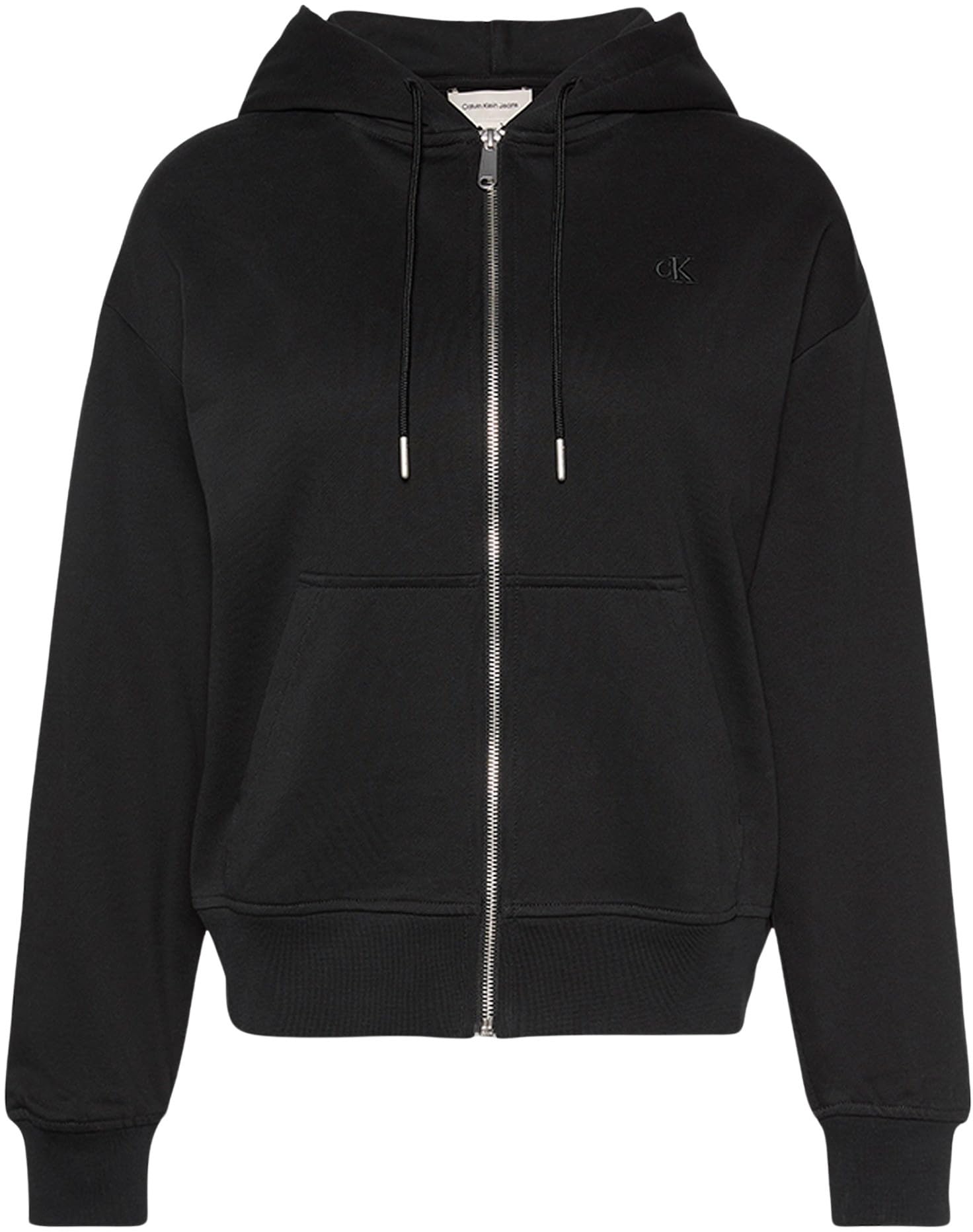 Calvin Klein Sudadera con Cremallera Mujer Archive Logo French Terry con Capucha