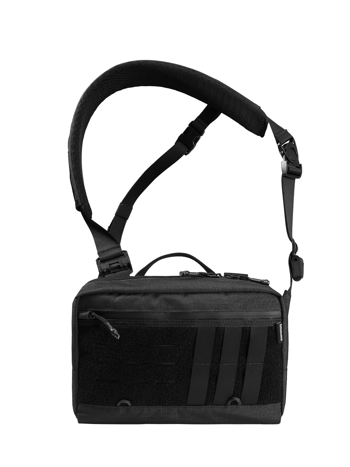 TACTICAL_GEEK Cache L3 Pro EDC Borsa a tracolla, tasca sul petto con tracolla regolabile, borsa a tracolla per uso quotidiano per attività all'aperto e viaggi, grande capacità, organizer per