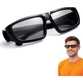 Passive Polarized 3D Glasses for Cinema TV and Glasses Wearers