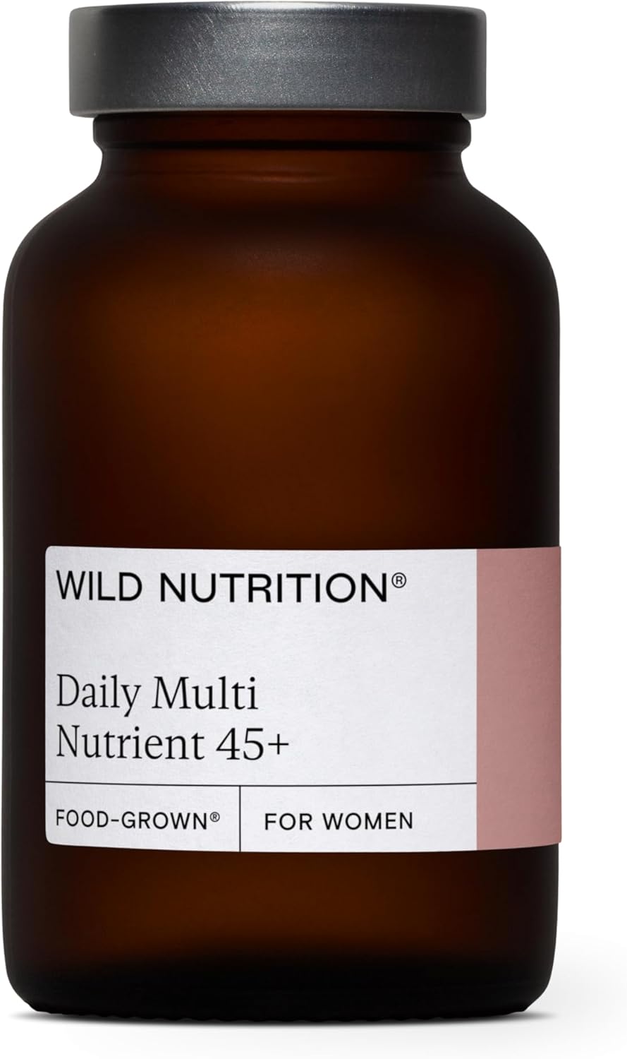 WILD NUTRITION Food-Grown® Women’s 45+ Daily Multi Nutrient | Multivitamin Tablets for Women 45+ | Womens Vitamins to Support Hormonal Balance, Energy Metabolism, and Bones & Muscles | 60 Capsules